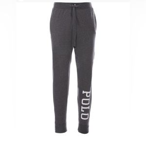 Polo Ralph Lauren Mens Gray Heather Elastic Waist Drawstring Jogger Pants